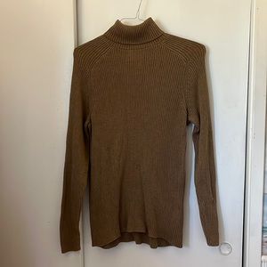 H&M Brown Knitted Long Sleeve Turtle Neck Sweater Dress